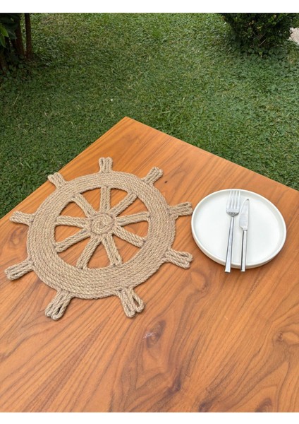 Tekstil Rustik Tarz Jüt Ip Dümen Model Amerikan Servis – El Yapımı, Leke Tutmaz Sofra Aksesuarı