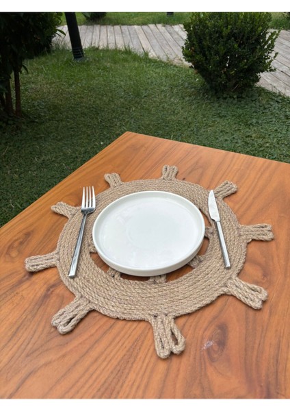 Tekstil Rustik Tarz Jüt Ip Dümen Model Amerikan Servis – El Yapımı, Leke Tutmaz Sofra Aksesuarı