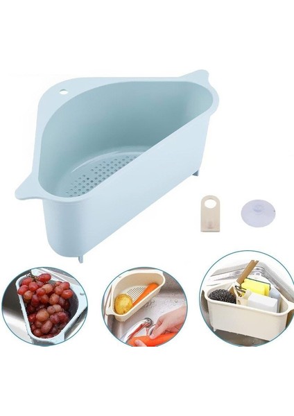 Süzgeçli Lavabo Süzgeci – Vakum Aparatlı Kenar Süzgeci