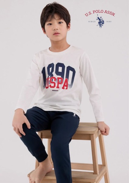 Erkek Çocuk Baskılı %100 Pamuk Pijama Takımı