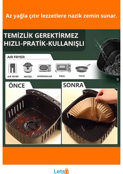 Fritöz Pişirme Kağıdı 50 Adet Yağsız ve Yapışmaz fiyatları
