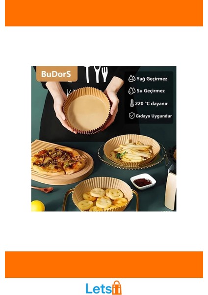 Fritöz Pişirme Kağıdı 50 Adet Yağsız ve Yapışmaz fırsatları