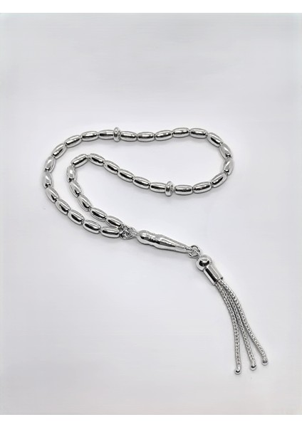 Erkek 925 Ayar 16GR Tamamen Gümüş Tesbih Işıklı Kutuda – Arpa Kesim - Eşe, Babaya, Sevgiliye Hediyelik fiyatları