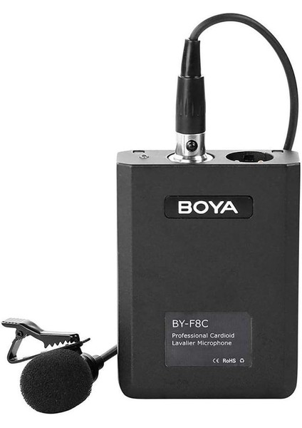 Boya BY-F8C Tek Yönlü Akustik Vokal Yaka Mikrofonu