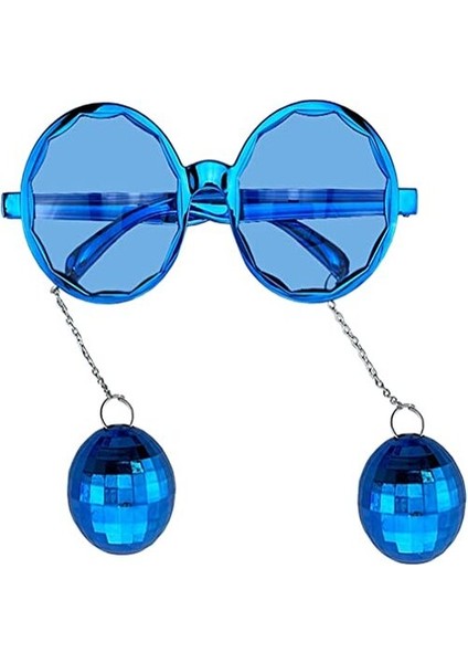 Mavi Renk Disko Toplu Küpeli Parlak Yılbaşı Parti Gözlüğü fiyatları