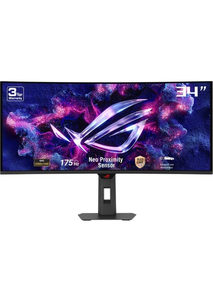 Rog Strix OLED XG34WCDG 34 Inç 175Hz 0.03MS Uwqhd Adaptive Sync Qd-Oled Kavisli Gaming Monitör
