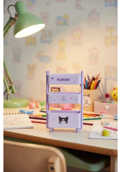 Sanrio Lisanslı Kuromi Tekerlekli El Arabası