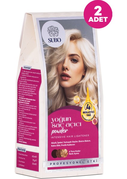 Yoğun Saç Açıcı Powder 2 Adet