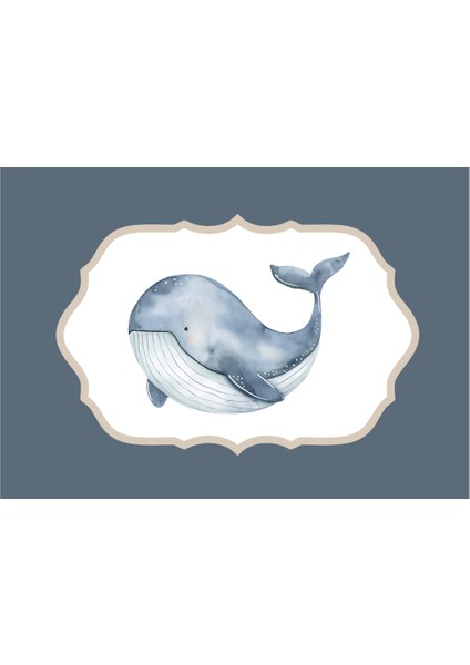 Vintage Balina Yatay Dijital Baskı Poster (Çerçevesiz) indirimleri