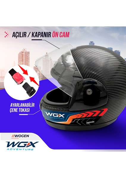 Fullface Kask Karbon Siyah (M) fiyatları