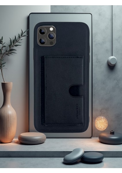 Kartlıklı Tutacaklı Iphone Hakiki Deri Koruyucu Kılıf Iphone 16
