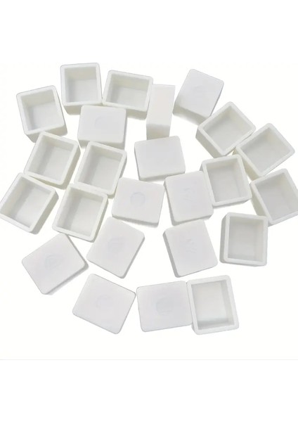 Art Tone 5 Adet Suluboya Yarım Tablet Tava, Beyaz Plastik, Boş Suluboya Boya Kutusu, Seyahat Kutuları fiyatları