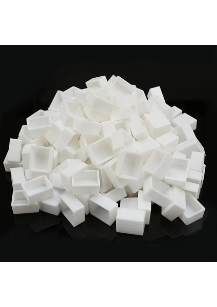 Art Tone 5 Adet Suluboya Yarım Tablet Tava, Beyaz Plastik, Boş Suluboya Boya Kutusu, Seyahat Kutuları modelleri