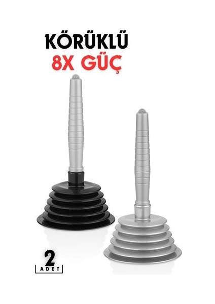 Körüklü Lavabo Açıcı Pompa 2 Adet Prograde Design