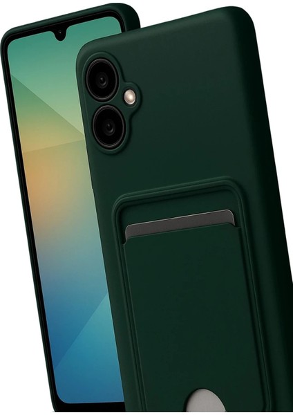 CPT05 Samsung Galaxy A07 Kelvin Kartvizitli Silikon - Koyu Yeşil modelleri