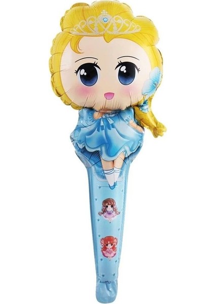 Prenses Saplı Folyo Balon 1 Adet