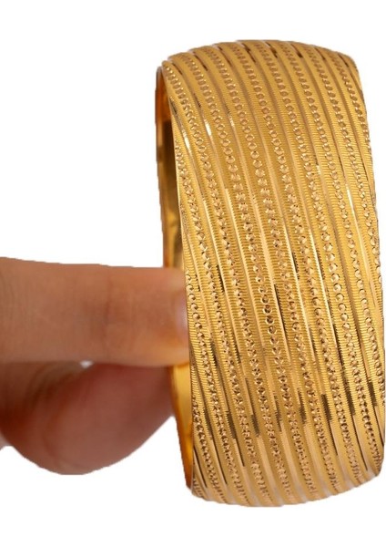 40 Gram (Gr) 40MM Nokta Parlak Model Mega Bilezik 22 Ayar Yatırımlık Işçiliksiz