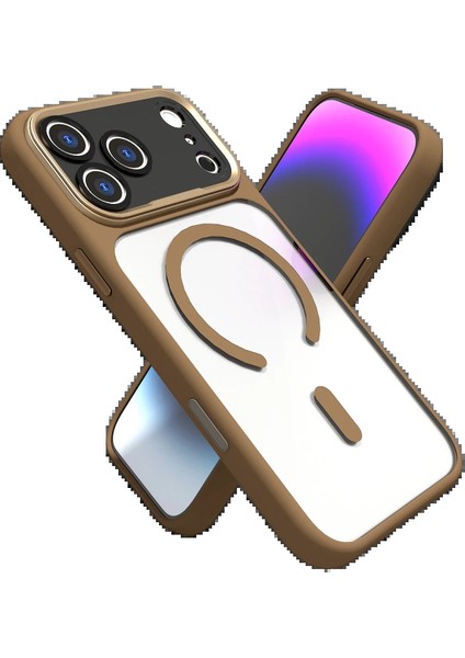 CPT05 Apple iPhone 17 Pro Max Hazar Magsafe Kapak - Gold