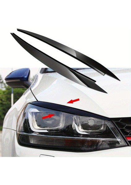 Volkswagen Golf 7 Ön Far Kaşı Piano Black 2013-2020