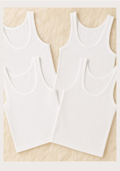 Erkek Giyim Modal & Pamuklu 4 Adet Atlet LL.IL11.KE004.001