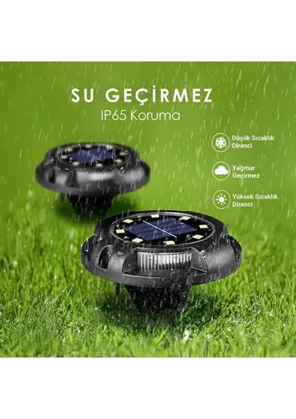 4'lü Solar Panelli Kazıklı Rgb Zemin LED (Güneş Enerjili) fiyatları