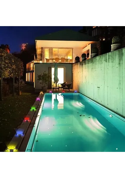 4'lü Solar Panelli Kazıklı Rgb Zemin LED (Güneş Enerjili) modelleri