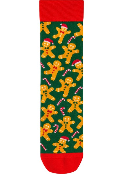 Yılbaşı Temalı Noel Baba ve Kurabiye Desenli 4’lü Yılbaşı Çorap Seti indirimleri