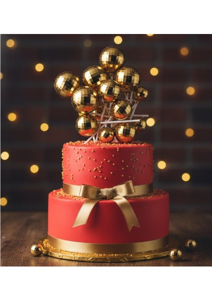 Disko Top Altın (Gold) – Pasta ve Tatlı Üzeri Dekoratif Süs modelleri
