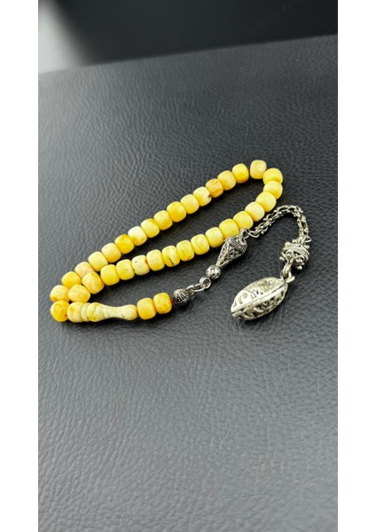 Kaya Damla Kehribar Tesbih Hcz-Model Khjrm