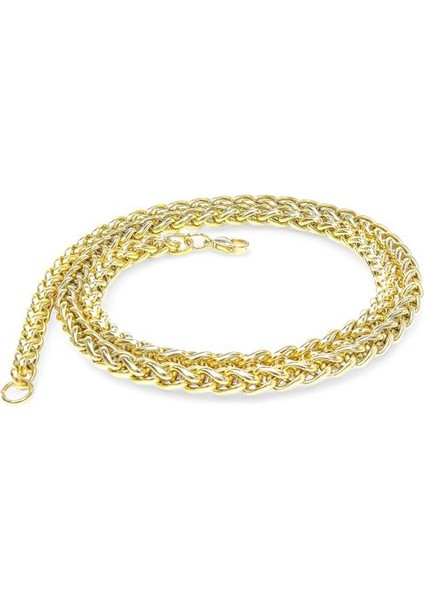 Sarı Renk Çelik Kolye 6mm 959CEK018