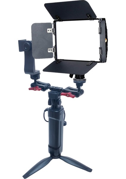CF-150C Rgb Telefon Vlog Seti + El Tipi Powerbank Tripod Batarya