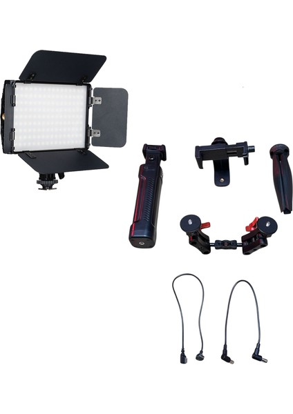 CF-150C Rgb Telefon Vlog Seti + El Tipi Powerbank Tripod Batarya fiyatları