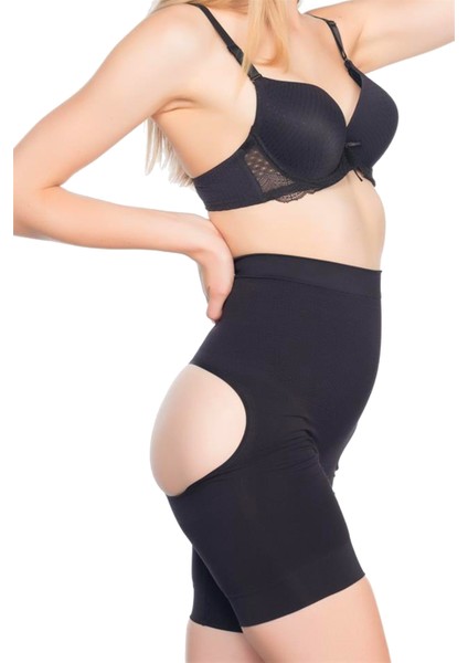 Popo Açık Paçalı Siyah Korse fiyatları