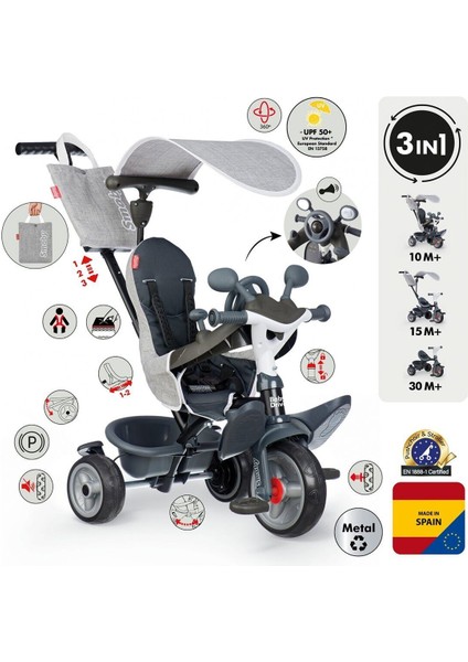 7600741503 Baby Driver Tricycle Grey fiyatları