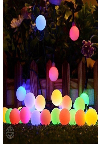 50 Ledli Solar Canlı Renkli Toplar Bahçe Aydınlatma Dekorasyon Güneşenerji Mod Seçenekli fiyatları