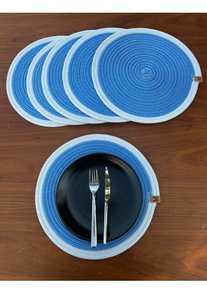 Tekstil 6’lı Yuvarlak Supla Takımı – Kolay Temizlenebilir, Modern Sofralar Için