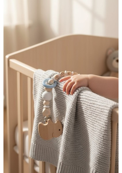 Fitifitibebe Doğal Ahşap Emzik Zinciri - Isme Özel Emzik Askısı Ahşap Emzik Zinciri Emzik Tutucu fırsatları