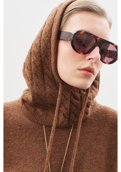 Triko Balaklava Sıcak Kahve modelleri