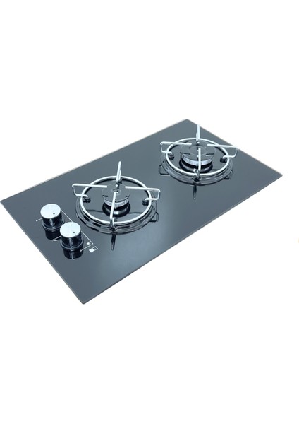 Karavan Ocağı Iki Gözlü Ankastre 30 x 51 cm Univercal Yan Düğme