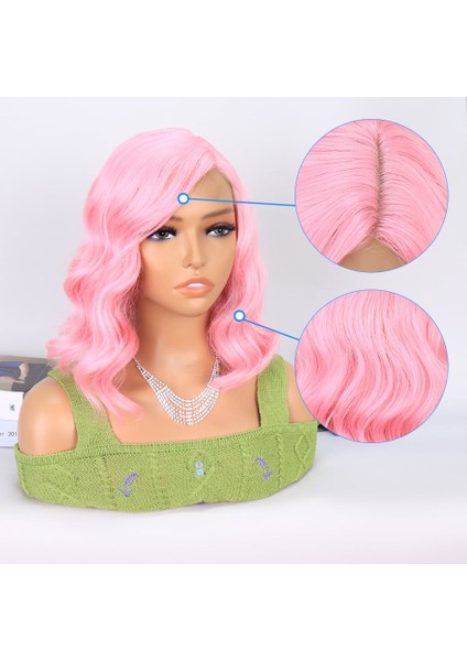 Şeker Pembe Yan Tül Peruk fırsatları