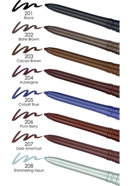 Liner Matic Waterproof Eyepencil - Suya Dayanıklı Göz Kalemi NO:204 Aubergine modelleri