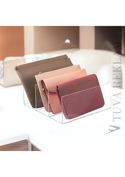 Şeffaf Pleksi 3 Bölme Cüzdanlık Çantalık Düzenleyici Organizer (Cüzdan Çanta Organizer) fiyatları