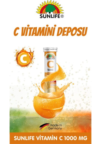 Vitamin C 1000 Mg 20 Efervesan Tablet 2 Adet modelleri