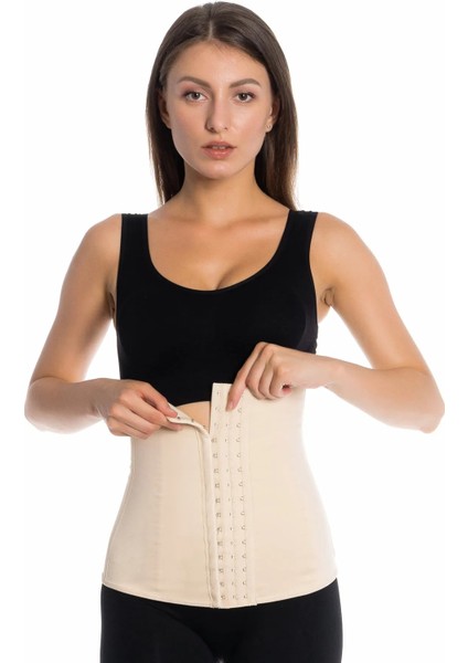 Çelik Balenli Lateks İnceltici Sıkılaştırıcı Doğum Sonrası Latex Korse Bel Lohusa Göbek Korsesi