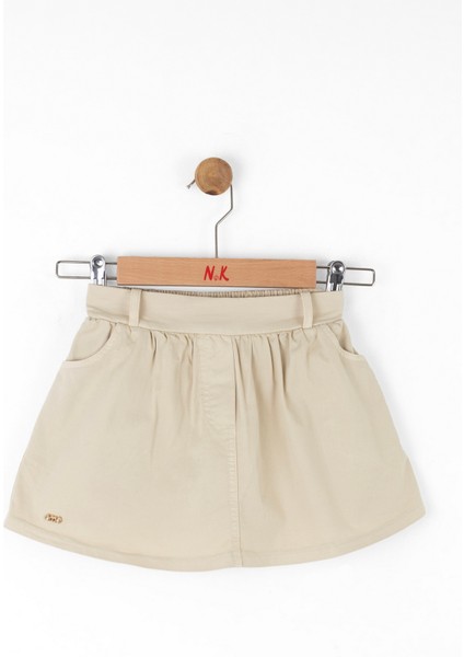 04-08 Yaş Kız Çocuk Vizon Üçlü Takım - Vizon