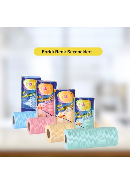 Hassas Temizlik Bezi Perfore 30 Yapraklı Rulo - Kırmızı Renk - 1 Paket modelleri