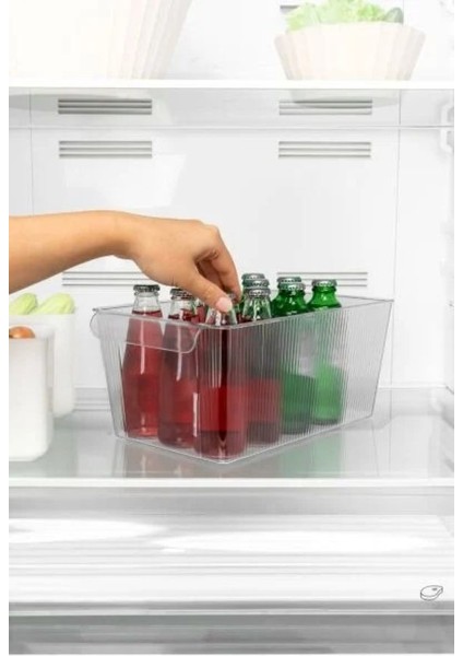 Kapaksız Şeffaf Buzdolabı Organizeri ve Saklama Kabı 6500ML fiyatları
