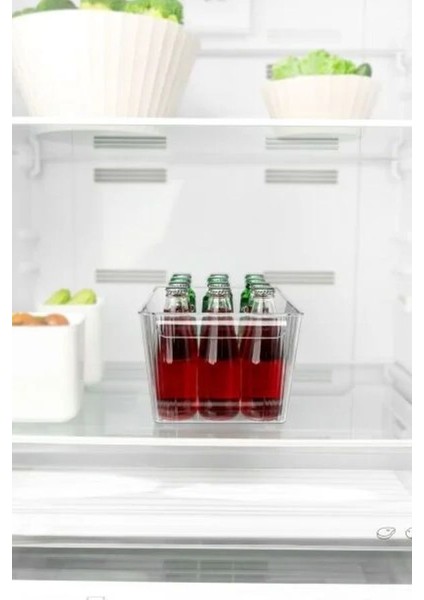 Kapaksız Şeffaf Buzdolabı Organizeri ve Saklama Kabı 6500ML fırsatları