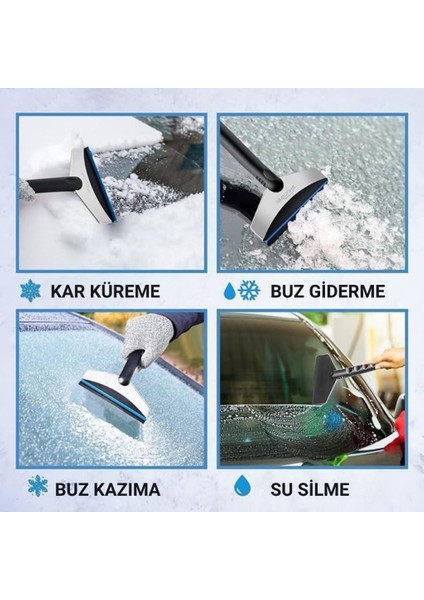 25CM Ergonomik Araç Camı Kar Kazıyıcı, Çizik Yapmaz, Eli Yormaz Pratik Kar ve Buz Kazıyıcı fiyatları