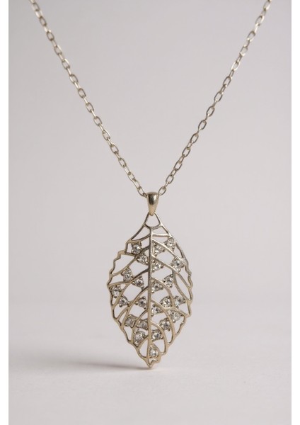 925 Ayar Gümüş Yaprak Kolye Kadın fiyatları